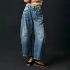 Miss | Jeans Dames Wijde Pasvorm Casual - Denim - Miss Madera MIS-P9FWN1
