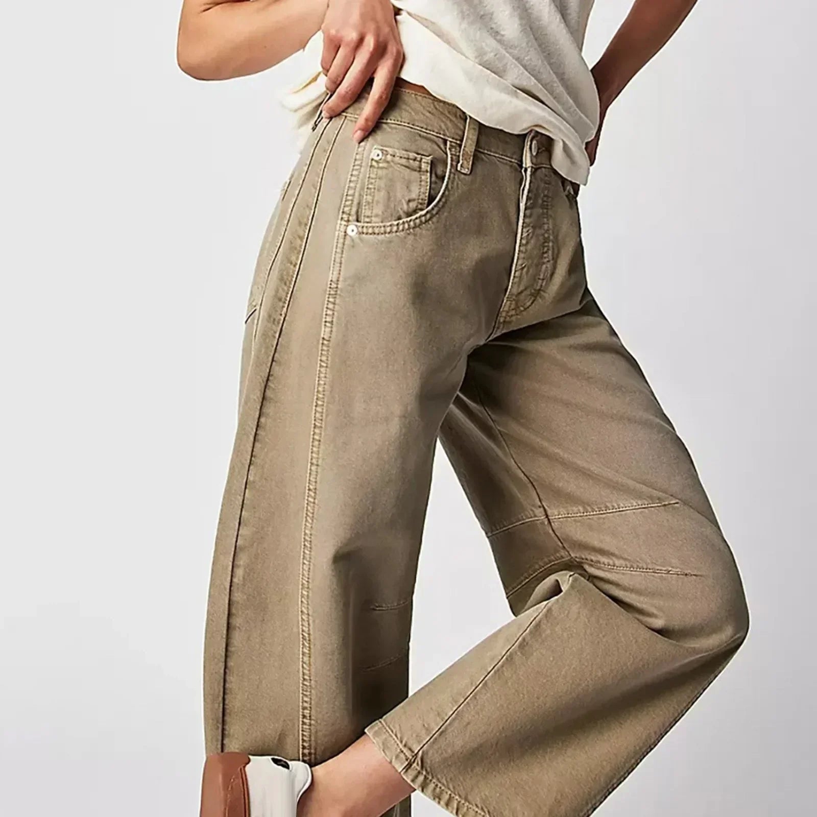 Miss | Jeans Dames Wijde Pasvorm Casual - Denim - Miss Madera MIS-8JFPL0