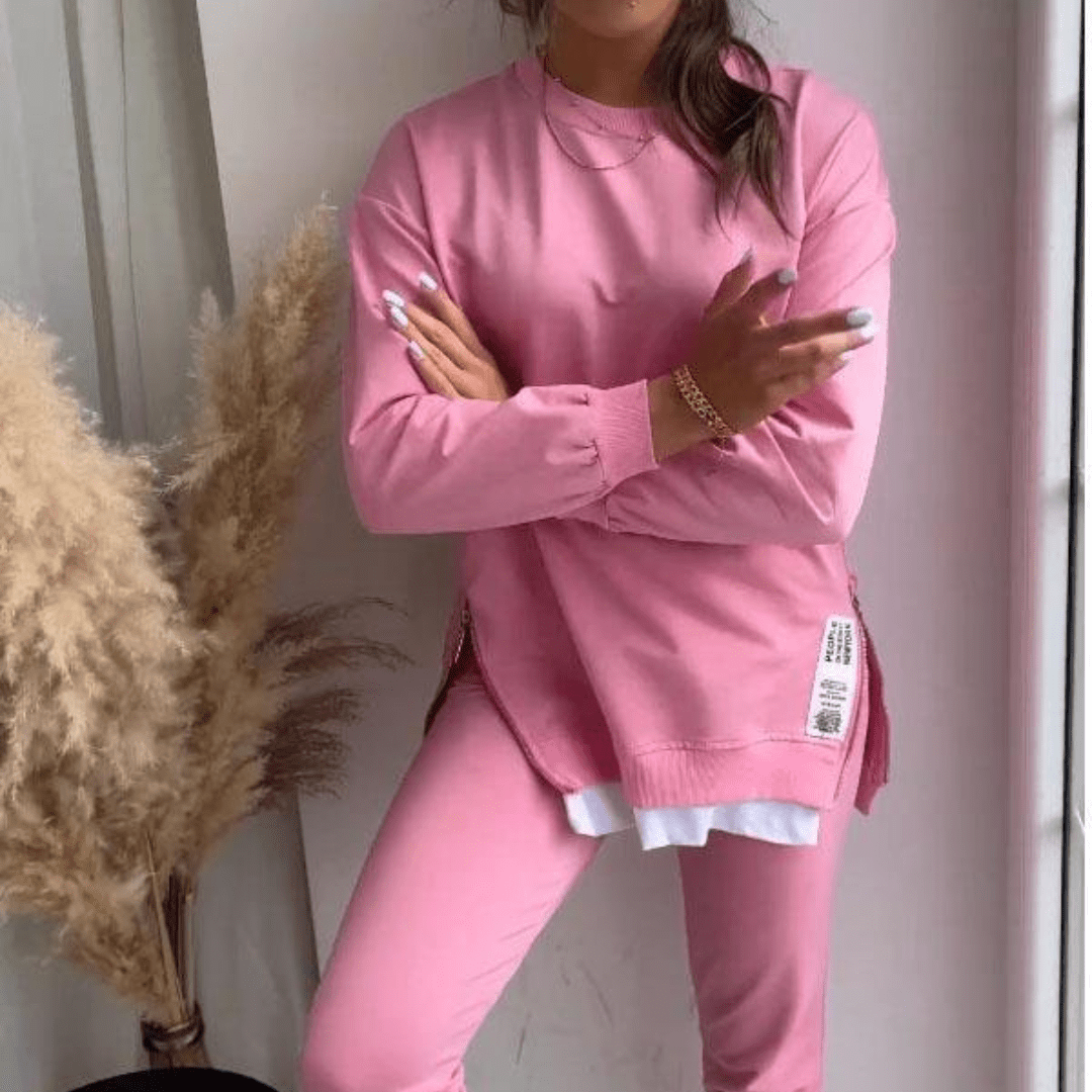 Miss | Jogger set Dames Casual Fit - Polyester - Miss Madera MIS-LFG74F