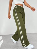 Miss | Joggingbroek Dames High Waist met Strepen - Zachte sweatstof - Miss Madera MIS-OK4E9D