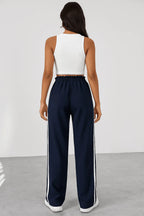 Miss | Joggingbroek Dames High Waist met Strepen - Zachte sweatstof - Miss Madera MIS-MJ5P18