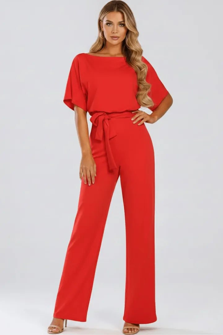 Miss | Jumpsuit Dames Casual Met Riem - Polyester - Miss Madera MIS-76C122