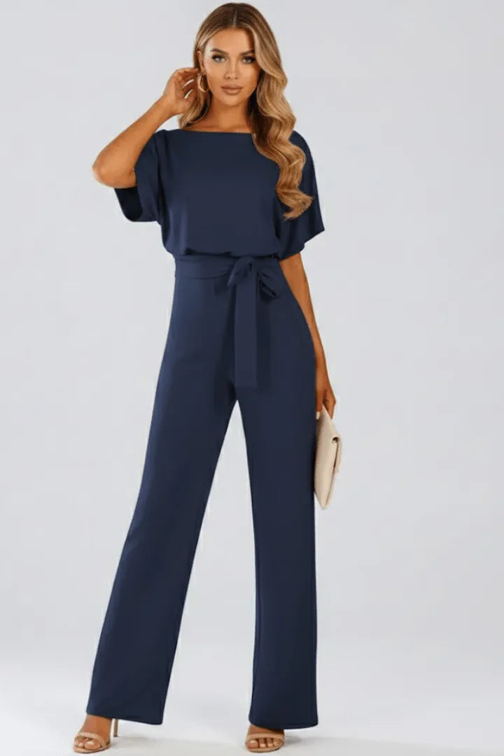 Miss | Jumpsuit Dames Casual Met Riem - Polyester - Miss Madera MIS-FB456F