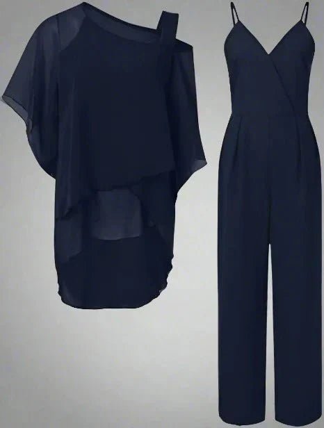 Miss | Jumpsuit Dames Casual Modern - Lichtgewicht chiffon - Miss Madera
