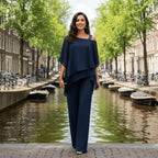 Miss | Jumpsuit Dames Casual Modern - Lichtgewicht chiffon - Miss Madera