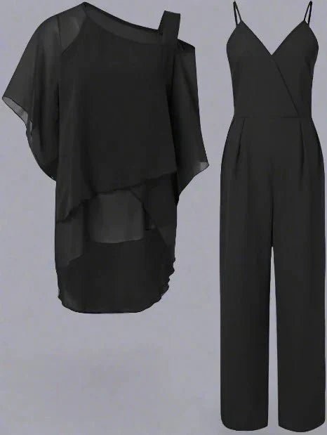 Miss | Jumpsuit Dames Casual Modern - Lichtgewicht chiffon - Miss Madera