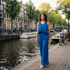 Miss | Jumpsuit Dames Casual Modern - Lichtgewicht chiffon - Miss Madera
