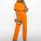 Miss | Jumpsuit Dames Casual Oranje - Polyester - Miss Madera MIS-121413