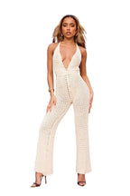 Miss | Jumpsuit Dames Diepe V-hals Rechte Pijpen Getailleerd - Crochet - Miss Madera MIS-07OYLB