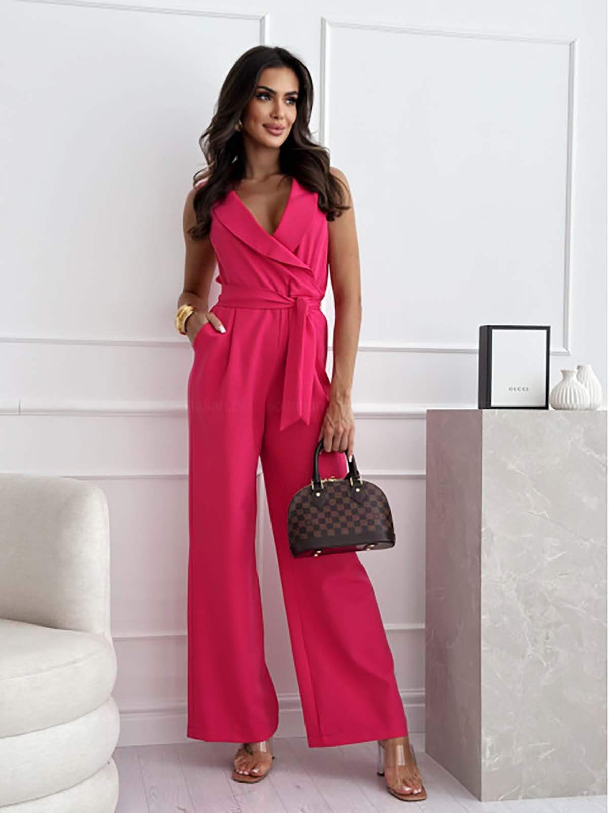 Miss | Jumpsuit Dames Elegante Casual - Katoenmix - Miss Madera MIS-U4QLXO
