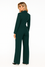 Miss | Jumpsuit Dames Getailleerd Lange Mouwen Blazerkraag - Polyester - Miss Madera MIS-Q66JIQ