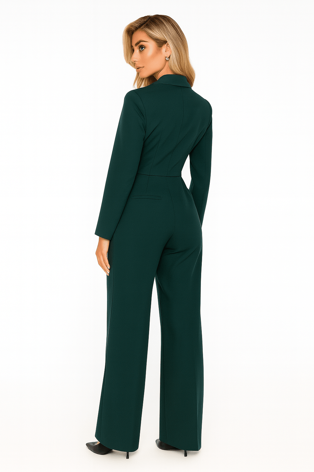 Miss | Jumpsuit Dames Getailleerd Lange Mouwen Blazerkraag - Polyester - Miss Madera MIS-Q66JIQ