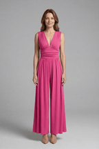 Miss | Jumpsuit Dames Mouwloos Wide Leg - Geweven stof - Miss Madera MIS-ZZVM7T