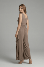 Miss | Jumpsuit Dames Mouwloos Wide Leg - Geweven stof - Miss Madera MIS-XTR9PA
