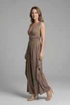 Miss | Jumpsuit Dames Mouwloos Wide Leg - Geweven stof - Miss Madera MIS-XTR9PA