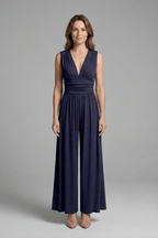 Miss | Jumpsuit Dames Mouwloos Wide Leg - Geweven stof - Miss Madera MIS-XCURI9