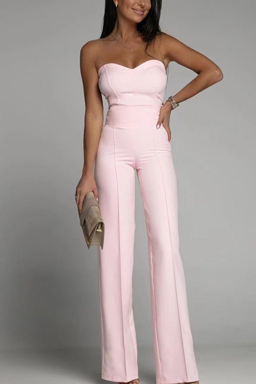 Miss | Jumpsuit Dames Strapless Elegant - Katoenmix - Miss Madera MIS-FJML3K