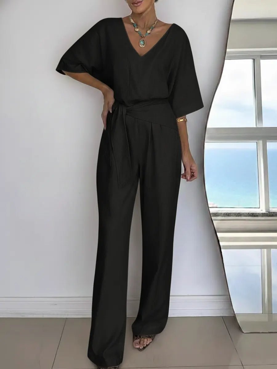 Miss | Jumpsuit Dames Tailored Ankle - Linnen - Miss Madera MIS-M2B8O2