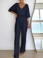 Miss | Jumpsuit Dames Tailored Ankle - Linnen - Miss Madera MIS-1A4VZO
