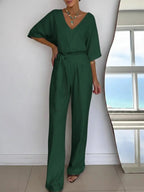 Miss | Jumpsuit Dames Tailored Ankle - Linnen - Miss Madera MIS-X8A0AW