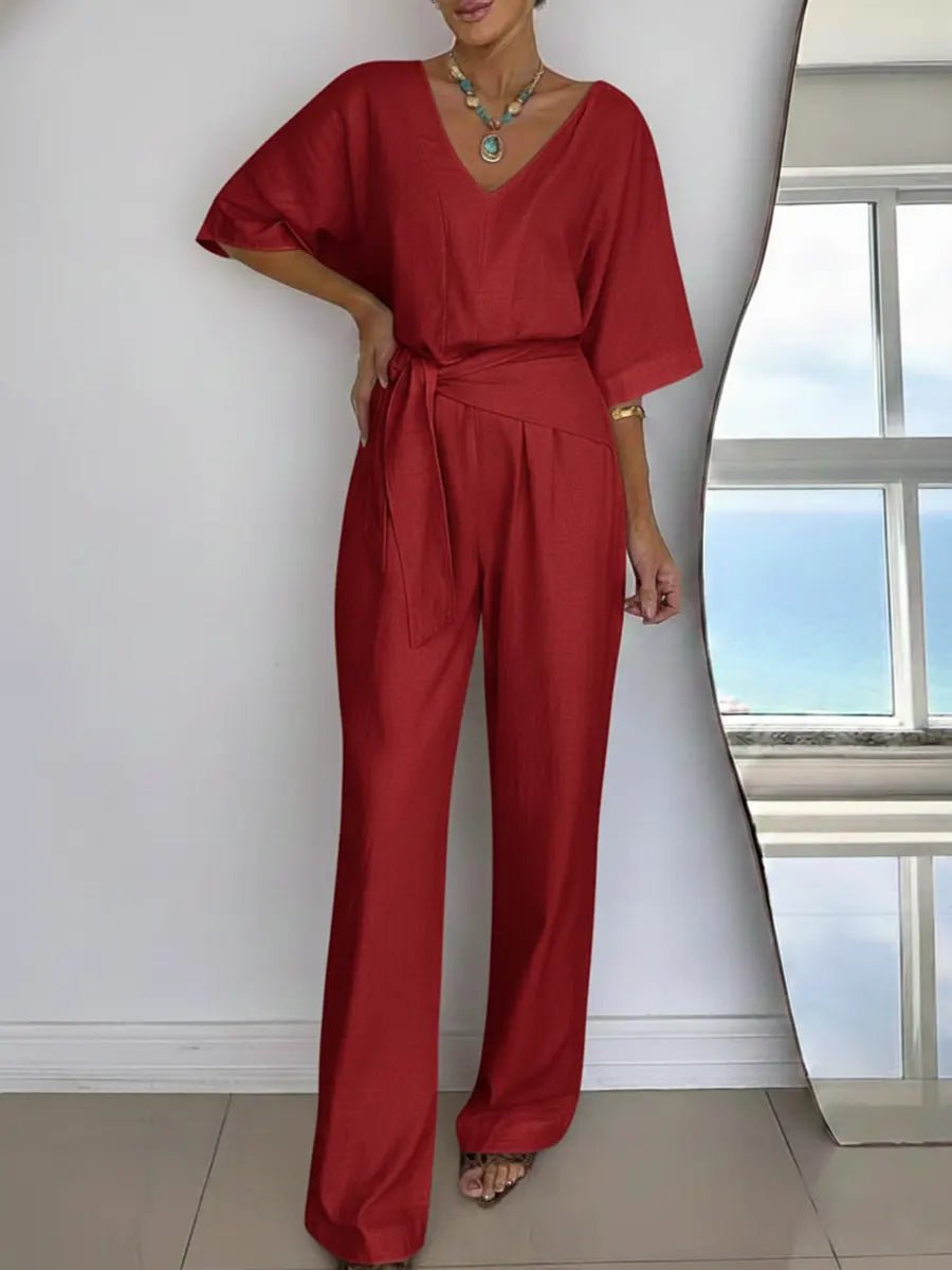 Miss | Jumpsuit Dames Tailored Ankle - Linnen - Miss Madera MIS-WGVSEZ