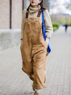 Miss | Jumpsuit Dames Tuinbroek Verstelbare Bandjes Zakken - Miss Madera MIS-FY5XYL
