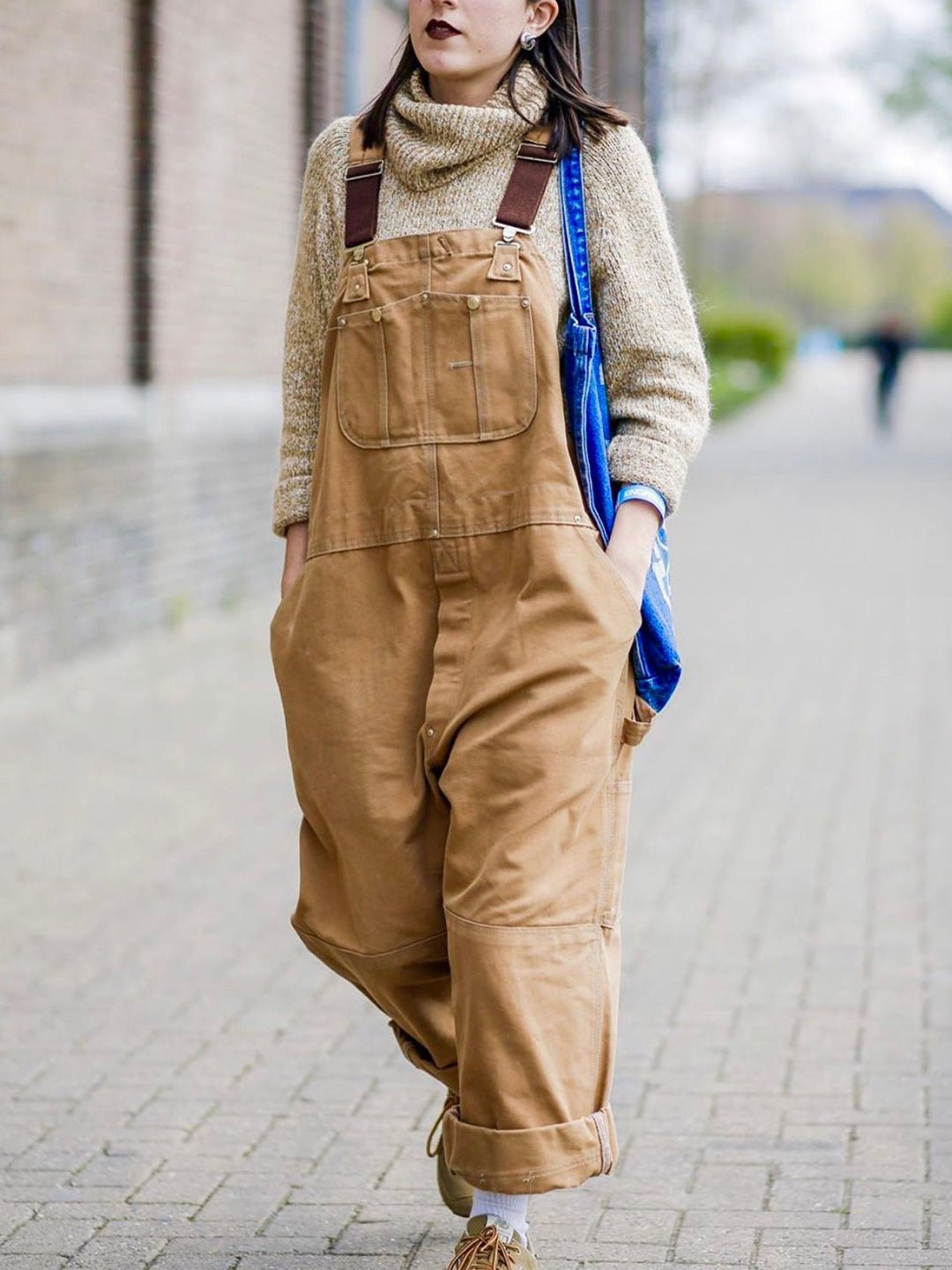 Miss | Jumpsuit Dames Tuinbroek Verstelbare Bandjes Zakken - Miss Madera MIS-FY5XYL