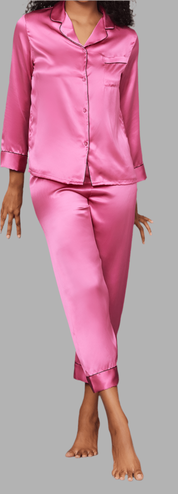 Miss | Jumpsuit Dames Zijde Nachtmode - Moerbei Zijde - Miss Madera MIS-D2SH1M