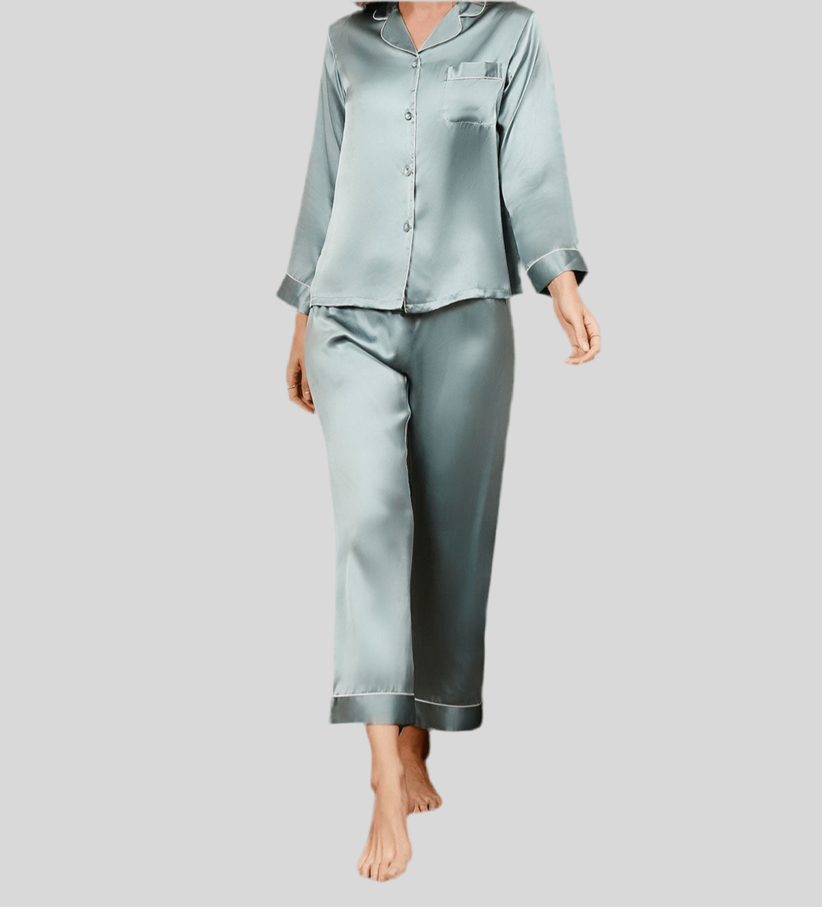 Miss | Jumpsuit Dames Zijde Nachtmode - Moerbei Zijde - Miss Madera MIS-I9DNMZ