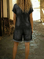 Miss | Jumpsuit Dames Zomer Korte Pasvorm - Katoen - Miss Madera MIS-PWTWI6
