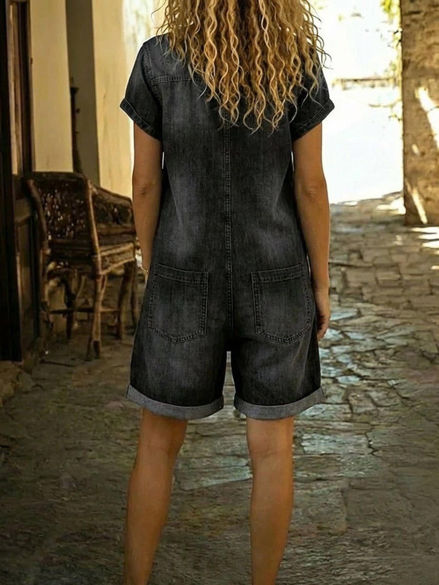 Miss | Jumpsuit Dames Zomer Korte Pasvorm - Katoen - Miss Madera MIS-PWTWI6