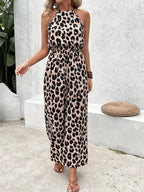 Miss | Jumpsuit Dames Zomer Neckholder Leopard - Viscose - Miss Madera MIS-8LKXIR