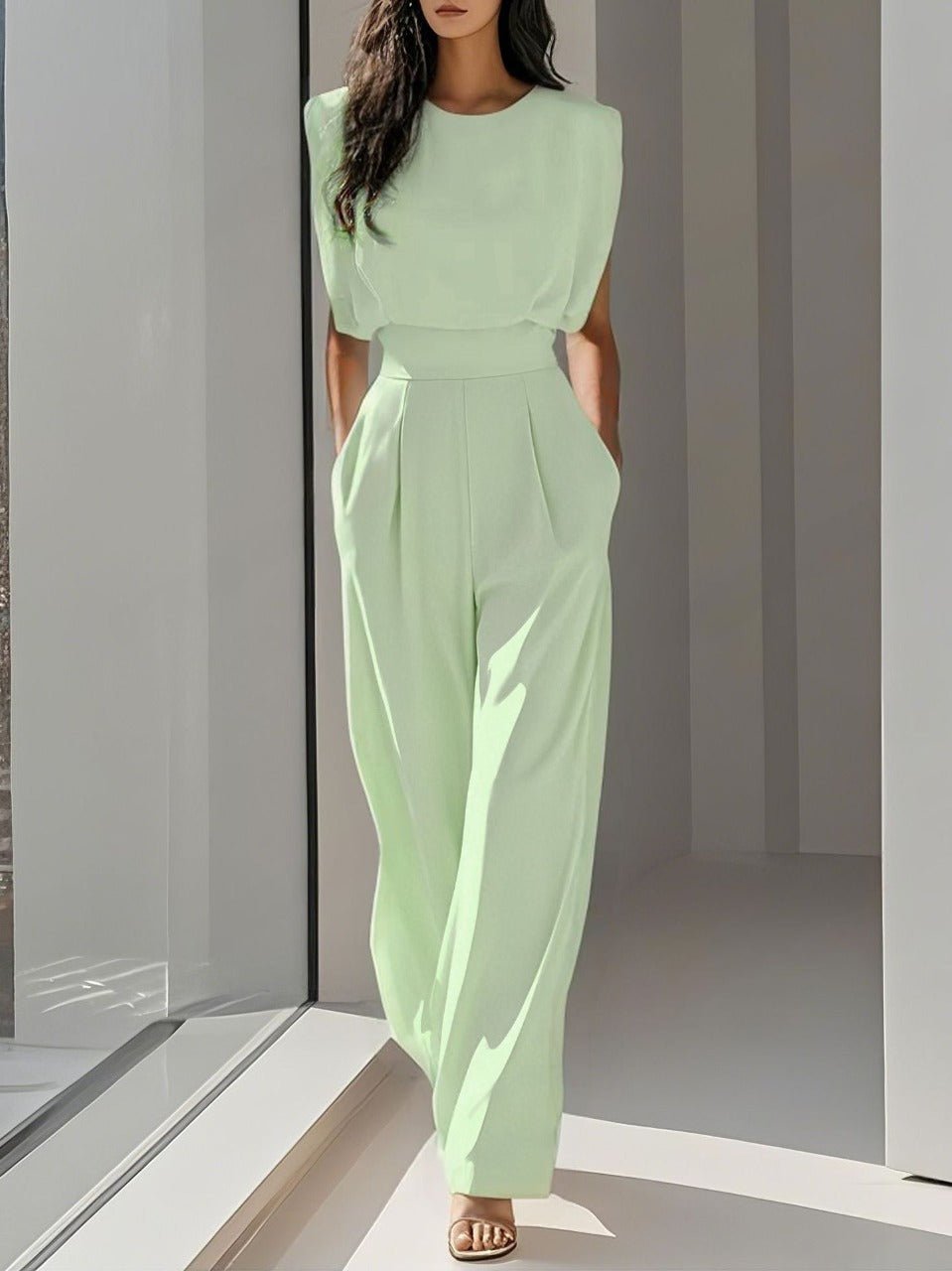 Miss | Jumpsuit Dames Zomer Wijde Pijpen Getailleerd - Viscose - Miss Madera MIS-B9PCI3