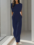 Miss | Jumpsuit Dames Zomer Wijde Pijpen Getailleerd - Viscose - Miss Madera MIS-CLVJZV