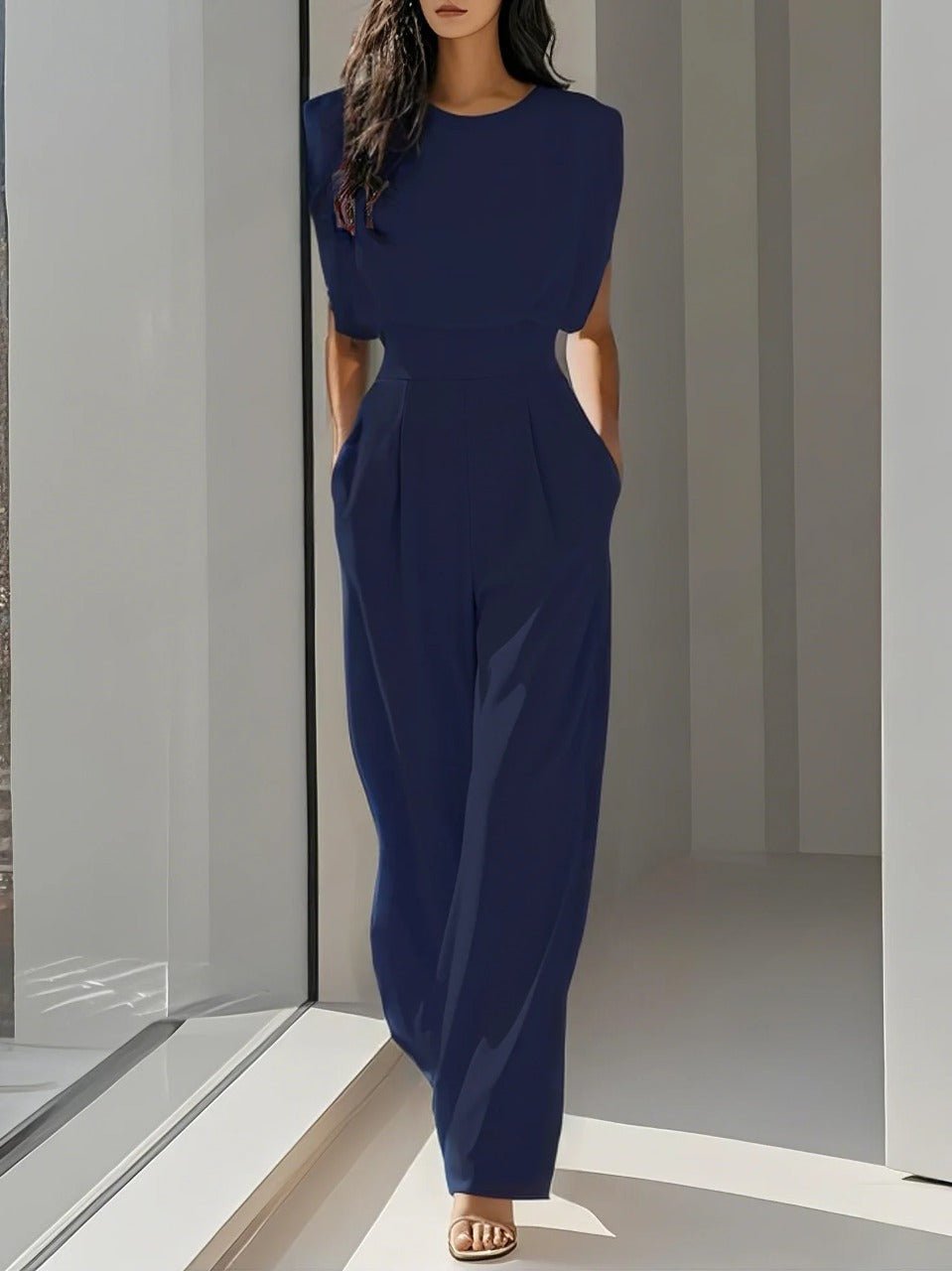 Miss | Jumpsuit Dames Zomer Wijde Pijpen Getailleerd - Viscose - Miss Madera MIS-CLVJZV