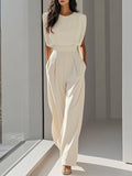 Miss | Jumpsuit Dames Zomer Wijde Pijpen Getailleerd - Viscose - Miss Madera MIS-9UF8ZE