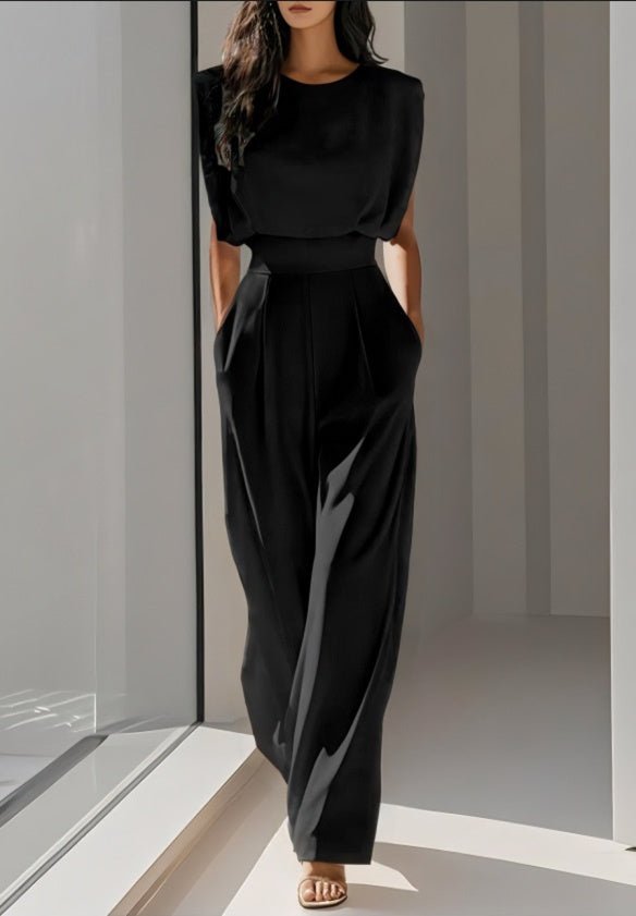 Miss | Jumpsuit Dames Zomer Wijde Pijpen Getailleerd - Viscose - Miss Madera MIS-WRQPLV