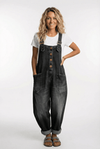 Miss | Jumpsuit Tuinpak Dames Wijd - Denim - Miss Madera MIS-5NMFNE