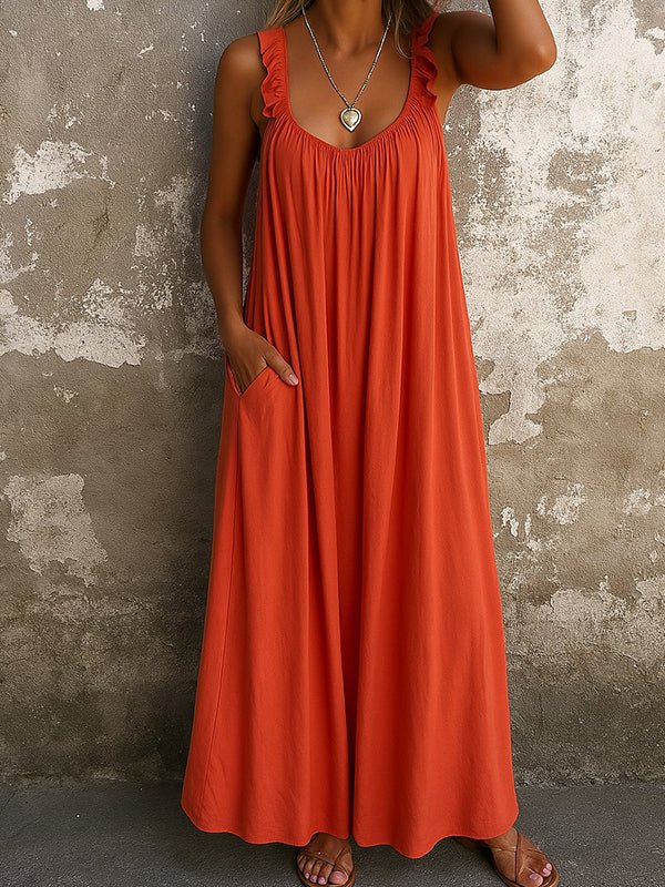 Miss | Jurk Dames A-Lijn Maxi Losvallend - Polyester - Miss Madera MIS-T9Q6TL