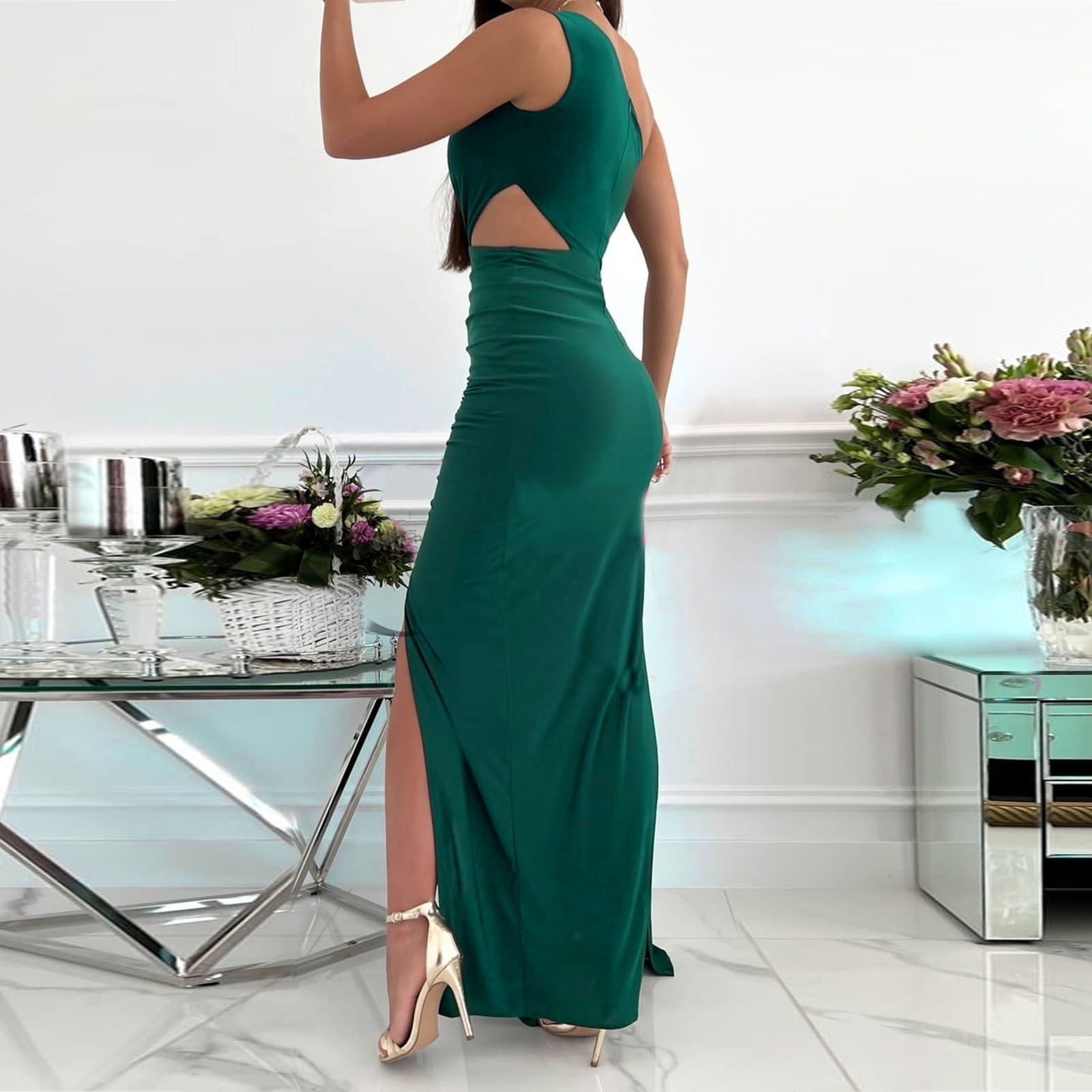 Miss | Jurk Dames Avond Elegant - Satijn - Miss Madera MIS-VI417W
