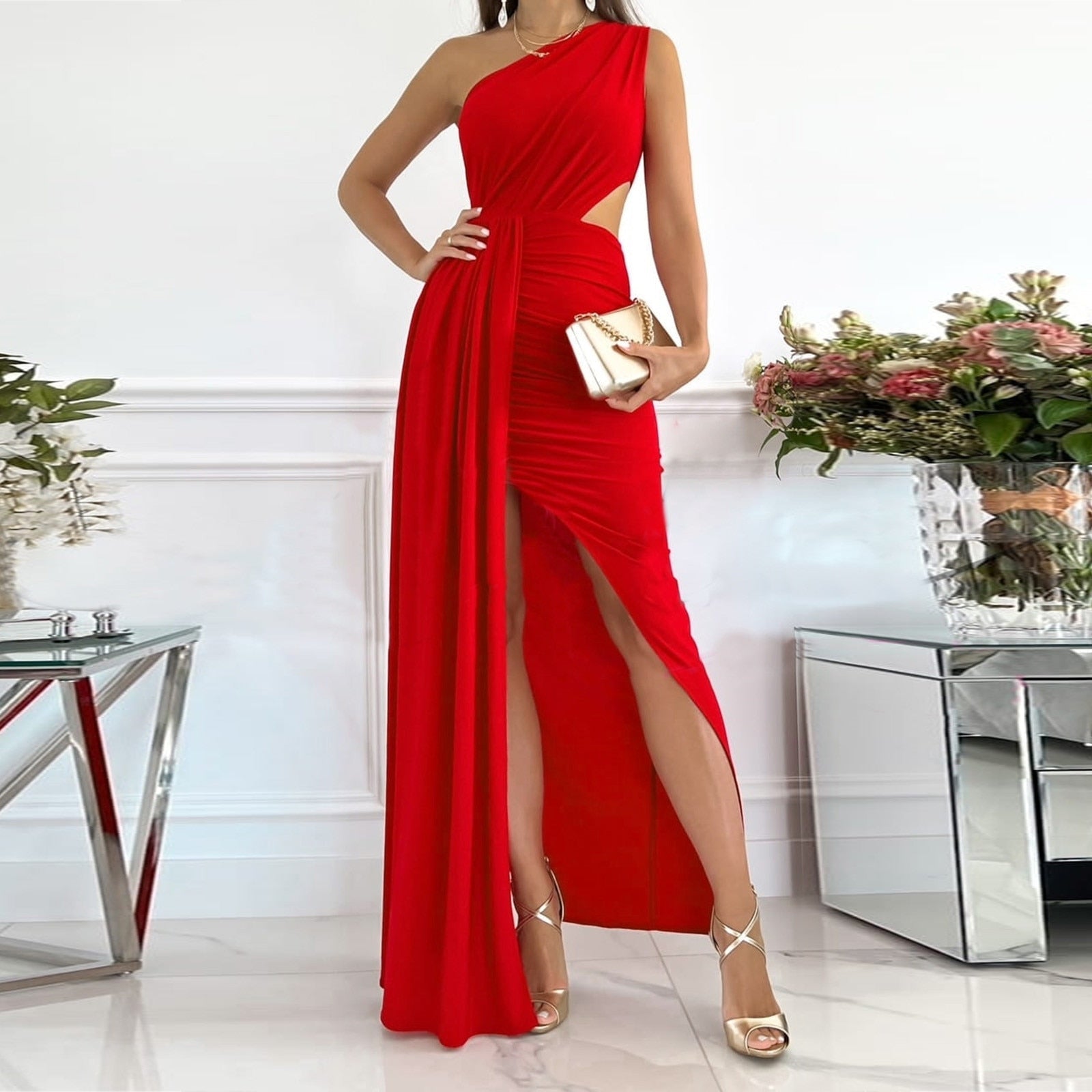 Miss | Jurk Dames Avond Elegant - Satijn - Miss Madera MIS-VI417W