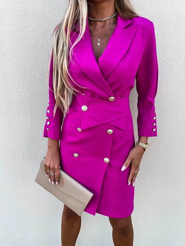 Miss | Jurk Dames Blazer Stijl - Polyester - Miss Madera MIS-HPYQ7I