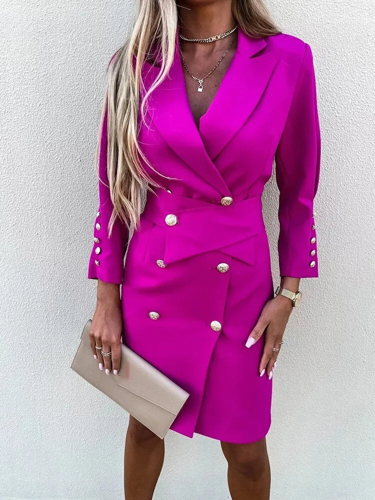Miss | Jurk Dames Blazer Stijl - Polyester - Miss Madera MIS-HPYQ7I