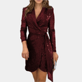 Miss | Jurk Dames Blazerstijl met Ceintuur - Polyester - Miss Madera MIS-V0ALMW