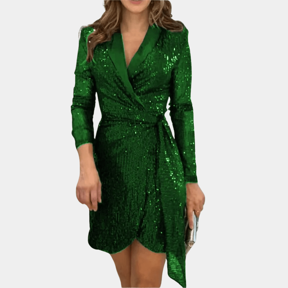 Miss | Jurk Dames Blazerstijl met Ceintuur - Polyester - Miss Madera MIS-OTSNY2