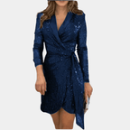 Miss | Jurk Dames Blazerstijl met Ceintuur - Polyester - Miss Madera MIS-K5O7MA