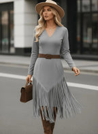 Miss | Jurk Dames Casual Lang - Polyester - Miss Madera