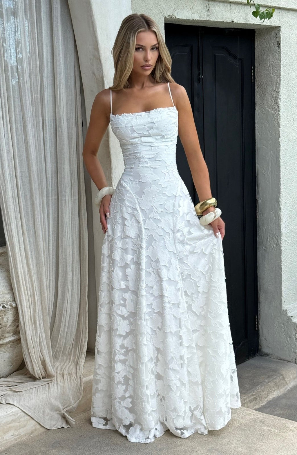 Miss | Jurk Dames Casual Maxi - Viscose - Miss Madera