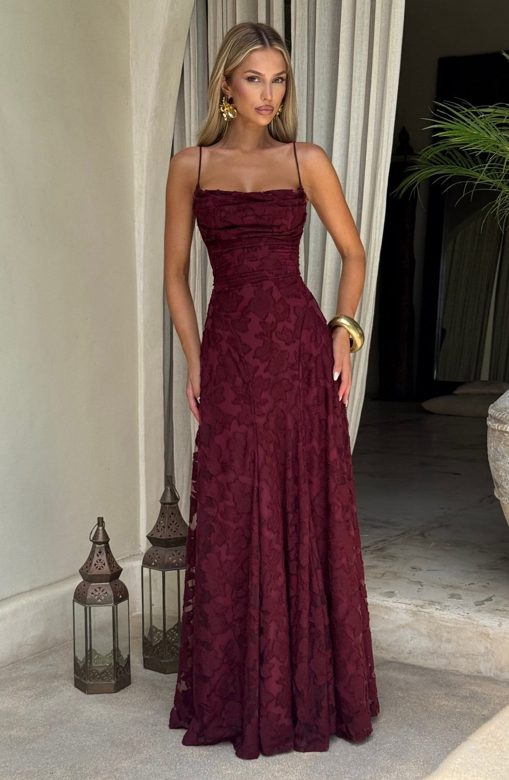 Miss | Jurk Dames Casual Maxi - Viscose - Miss Madera