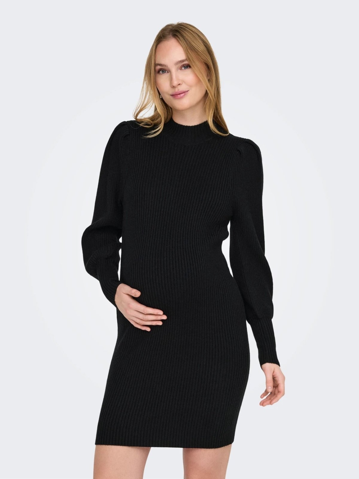 Miss | Jurk Dames Casual Mini Hoge Hals - Stretch - Miss Madera MIS-HLC7OG